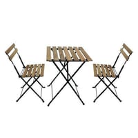 Picture of YATAI Wood Chairs and Table Bistro Set, 3 Pieces