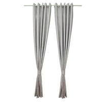 Picture of Family and Friends 70% Blackout Curtains, FC 131-1, Light Grey, Pair of 2 Pieces