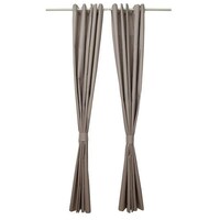 Picture of Family and Friends 100% Blackout Curtains, 1717 - 9, Light Brown, Pair of 2 Pieces