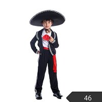 Picture of Gaoshi Mexican 4-piece Cosplay Costume for Boys 8-9 yrs old