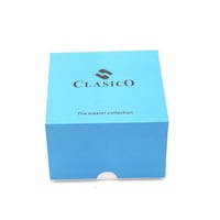 Picture of Clasico The Master Collection Paper Watch Storage Box, Blue & White