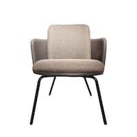 Picture of Neo Front Fabric Chair with Metal Base Coffee Chair Longue Chair, Dining Chair