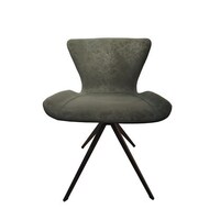 Picture of Neo Front Leather Dining Chair with Strong Metal Base Living Room Chair, 49 x 45 x 80cm