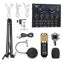 Picture of Multi-functional Live Sound Card BM800 Microphone Set Audio Recording Equipments