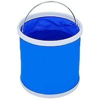 Picture of Hylan Multipurpose Travel Folding Water Bucket, 11L, Blue