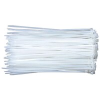 Picture of Adjustable Self Locking Cable Tie, White, Pack of 100