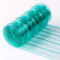 Picture of Plastic Solid Pattern Curtains Accessories, Green
