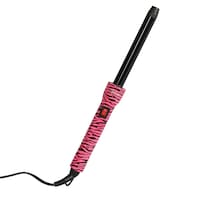 Picture of Couture Hair Pro Clipless Curling Iron, 19mm, Pink Zebra