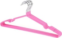Picture of Non-Slip Stainless Steel Hook Hangers Set, 10 Pieces, Pink