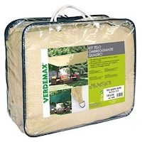 Picture of Verdemax Squared Shading Net Kit, Beige, 5 x 5m