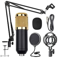 Picture of Quboo Professional Broadcasting Streaming Microphone Kit, Black