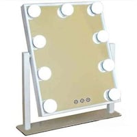 Picture of Quboo Hollywood Makeup Mirror with 9 LED Lights, White