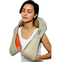 Picture of Quboo Traditional Tapping Heat Kneading Massager, Grey & Orange