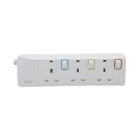 Picture of G&T 4 Way Extension Socket with Fuse Plug Protector, 5M, 3250W