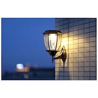 Picture of G&T Wall Style Garden Solar Light With Remote Control, YL1159, Brown
