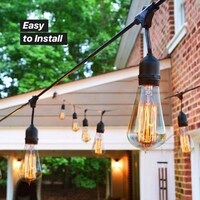 Picture of G&T Waterproof Outdoor String Lights With E27 Holder, ST64, 100m