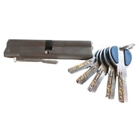 Picture of MSM Door Lock Cylinder with Two Side 5 Computer Keys, C120SN, 120mm