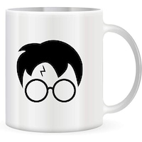 Picture of Harry Potter Design Coffee Mug, 325ml, Black & White