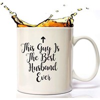 Picture of Best Husband Ever Design Coffee Mug, 325ml, Black & White