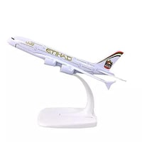 Picture of Trands Etihad A380 Alloy Airplane Model, White
