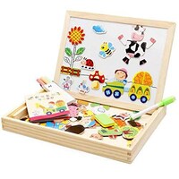 Picture of Trands Wooden Magnetic Puzzle for Kids, Multicolor