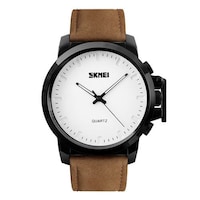 Picture of SKMEI Classic Leather Quartz Wrist Watch, Brown