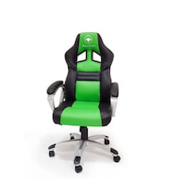 Picture of Manta Ray Adjustable PVC Leather Gaming Chair, Green and Black