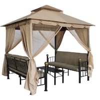 Picture of Trendy Outdoor Classic Set Of Gazebos, White