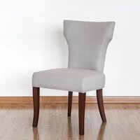 Picture of Solid Wood Linen Fabric Armless Chairs