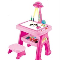 Picture of Multi-Funcional Children's Study Desk Projector, Pink