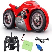 Picture of BOYA TOYS RC Motorcycle Stunt Vehicles with LED Light,90° Rotation, 2.4G