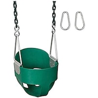 Picture of Toddler Swing Baby Seat with 2 Chains and 4 hooks, 50kg - Green