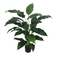 Picture of Yatai Artificial Peace Lily Plant with Plastic Pot