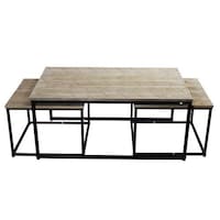 Picture of Yatai Nesting Coffee Table Set for Living Room, Brown