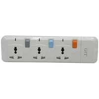 Picture of G&T Extension Socket with Fuse Plug Protector, 3250Watts max/13A, 3Way