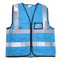 Picture of Reflective Premium Quality Safety Vest - Sky Blue