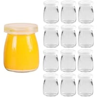 Picture of FUFU Multipurpose Glass Container with Lid, 100ml, 12Pcs