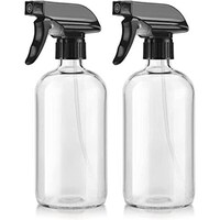 Picture of FUFU Refillable Glass Spray Bottles, 250ml, Clear, 2Pcs