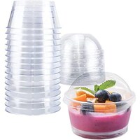 Picture of FUF Plastic Cups for Dessert, 150ml, 50Pcs, Clear