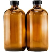 Picture of FUFU Amber Glass Bottles, 250ml, 2Pcs