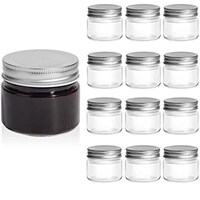 Picture of FUFU Mason Jars with Airtight Metal Regular Lids, Pack of 12, 250ml