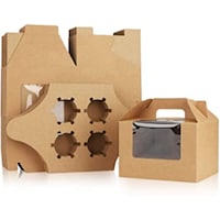 Picture of Fufu Paper Cupcake Boxes with Window