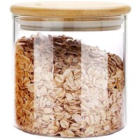 Picture of FUFU Glass Jars with Airtight Bamboo Lids, 850ml