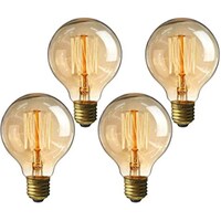 Picture of Uonlytech LED Dimmable Bulb Vintage Edison Light Bulbs, G80 40W E27, 4Pcs