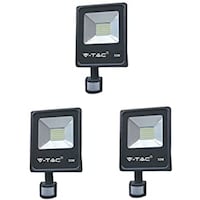 Picture of V-TAC Lumens Floodlight with Sensor, 50W 3500, Set of 3