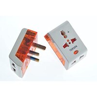 Picture of Tersen Multi-Function Wall Socket Adaptor, Orange