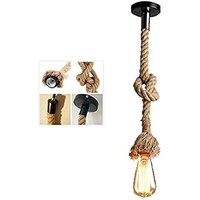 Picture of Growtherhome Retro Hemp Rope Chandelier Lamp Holder