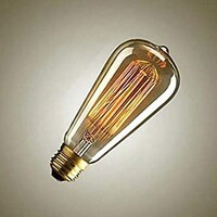 Picture of Edison Bulb E27 Retro ST64 Vintage Incandescent Bulb 