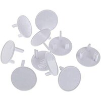 Picture of Power Socket Outlet Safety Protection Cover, 10 Pcs, White