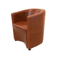 Picture of Jilphar U Shaped Leather Sofa Chair, Brown JP5070